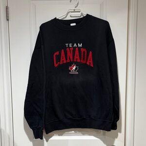 Vintage Team Canada Black Crewneck Sweatshirt